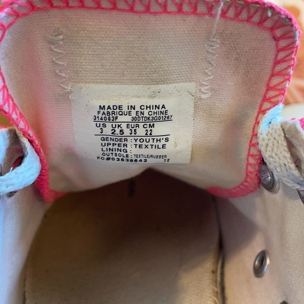 Converse size Youth 3 hot pink - Picture 8 of 8